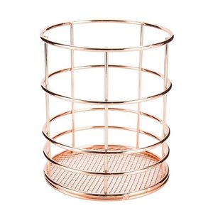 Bolígrafo y lápiz de Metal pequeño Vintage hecho a mano, organizador de escritorio de oficina estacionario con recubrimiento de polvo negro de la India - Product Image 6