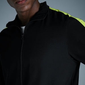 Ensemble 2 pièces de jogging zippé pour l'hiver personnalisé survêtement en polyester et nylon survêtements coupe-vent pour hommes - Product Image 5
