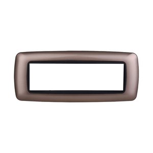 Etroit spazio serie 7P piatto di plastica arrotondato, Color bronzo, compatibile con Bticino Living International-electric Materials - Product Image 1
