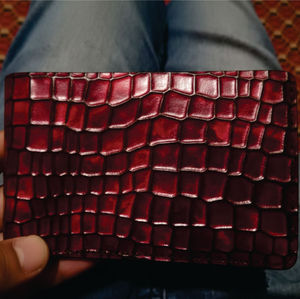 Portefeuille Mini Porte-Cartes en Cuir Véritable Fait Main de Luxe Vintage Pliant, Doux, de Haute Qualité, avec Rangement Facile, Diamants et Protection RFID – Vente en Gros - Product Image 2