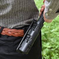 Étui de ceinture tactique extensible en ABS de haute qualité pour bâton, rotation à 360 degrés, ouverture supérieure, pour défense personnelle