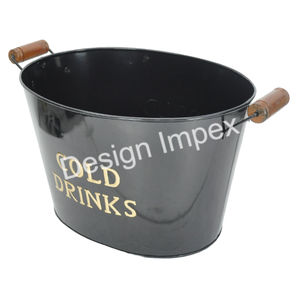 <b>Beverage</b> <b>Tub</b> Bar Use Cold Drinks Champagne Wine Cooler Decorative Large Size Handcrafted <b>Ice</b> Container <b>Bucket</b> With Handle - Product Image 3