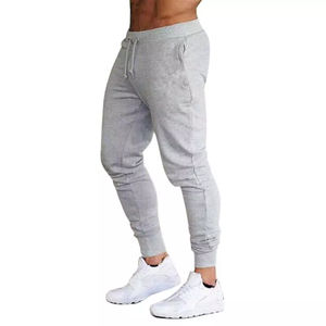Nouvelle mode printemps et été décontracté couleurs unies soutien Logo personnalisé coton pantalons pour hommes pantalons de survêtement de sport sur mesure - Product Image 6