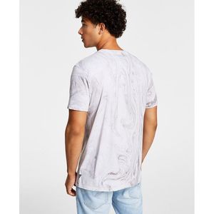 T-shirt <span class=keywords><strong>GUESS</strong></span> pour homme, col rond, manches courtes, taille XL, blanc, en jersey, avec motif tête de mort, coupe ample, logo imprimé - Product Image 2