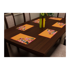 Cotton <b>Canvas</b> Thick Weave <b>Abstract</b> Table Mat Durable Eco Dyed Indian Production Ideal Dining Use Retail And Wholesale Supply - Product Image 6