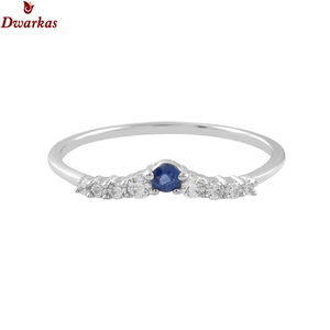 Vente en gros bague vintage en argent sterling 925 avec plusieurs pierres bijoux unisexes bagues bleu saphir naturel bijoux fins - Product Image 2