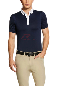 Camisas de espectáculo de equitación, venta al por mayor, camisetas de competición ecuestres a la moda, tela transpirable, diseño elegante y cómodo adecuado - Product Image 2