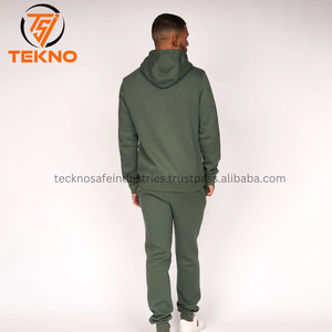 Ensemble pantalon de survêtement à capuche pull en éponge française 100% coton personnalisé survêtements d'hiver imprimé polaire Technique Logo tissu en gros - Product Image 5