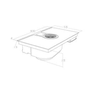 Precio Especial: Campana Extractora Integrada Elica NIKO LA TESLA BL/F/83 Negra de 83 cm con Placa de Inducción de 4 Zonas, MOQ de Alto Rendimiento. - Product Image 2