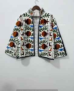 Chaqueta de Algodón Transpirable con Bordado Suzani Teñido, Estilo Boho para Festivales, Suministro ODM - Product Image 1
