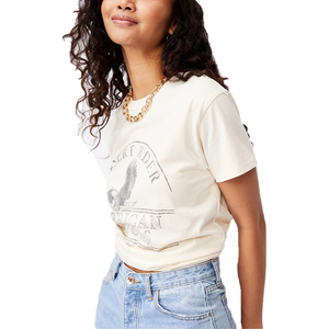 Tops d'été t-shirts pour femmes vêtements mode argent imprimé col rond t-shirts à manches courtes t-shirts ravissant mignon tshirt vêtements - Product Image 4