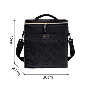 Zaino Termico 2-in-1 alla Moda con Motivo Geometrico, Leggero e Portatile per Picnic, Grande Capacità 21L con Cerniera - Product Image 4