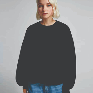 Sudaderas de mujer de color liso de diseño único Sudadera de cuello redondo de lana gruesa de alto rendimiento para mujer - Product Image 4