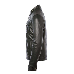 2024 hiver mode hommes haut tendance Slim Fit à capuche en cuir véritable veste longue surdimensionné conception support avant OEM en gros - Product Image 3