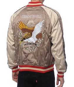 Vestes en Satin personnalisées pour hommes Baseball Satin Sports Team Jacket Whole Sale Rate 2025 Satin Jacket - Product Image 3