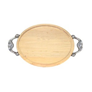 Best-seller Plateau alimentaire en bois Plateau de service en bois rectangulaire avec poignée Plateau de service en bois - Product Image 6
