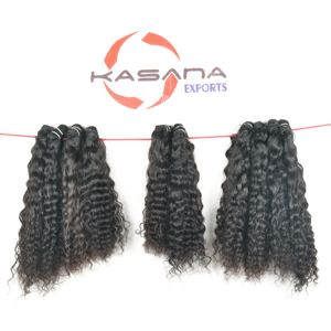 เครื่องต่อผมมนุษย์แบบไม่ผ่านกระบวนการผมมนุษย์ทำจากธรรมชาติ100% ไม่ผ่านกระบวนการผมชาวอินเดียทรงลึก - Product Image 2