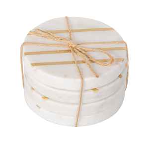 Posavasos de Mármol Blanco de Diferentes Formas, Hechos a Mano, Ecológicos, Reutilizables, de Alta Calidad para Mesa, Tapetes y Almohadillas de Calidad de Exportación - Product Image 4