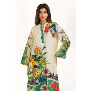 Conjunto de Dos Piezas de Crepé con Estampado Floral de Estilo Bohemio para Mujer, Modelo IPST-55006, Cuello Cuadrado, Talla XS, para Primavera/Verano - Product Image 3