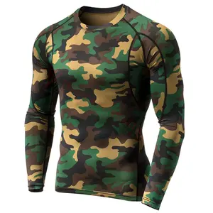 Chemises de sport de Compression, surf à manches longues, Logo personnalisé BJJ, protection contre les éruptions cutanées MMA, protection contre les éruptions cutanées pour hommes - Product Image 1