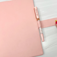 2024 vente chaude en cuir PU couverture de cahier Luxe matelassé planificateur ensemble fermeture à pression cahiers