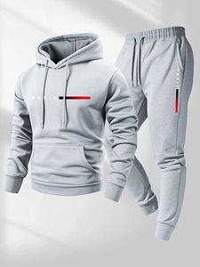 Men'<b>s</b> Tracksuit Sets Hoodie and <b>Pants</b> <b>Women</b> Solid Color Hooded Pullover+<b>Pants</b> <b>Suit</b> Casual Sportswear Sets Male - Product Image 4