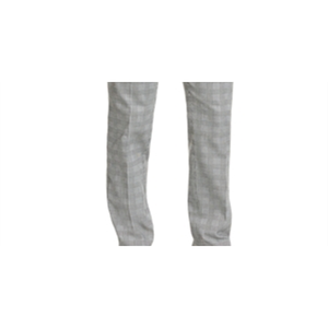 Pantaloni Chino da Uomo Tommy Hilfiger Modern Fit in Tessuto Elasticizzato a Quadri Grigio Taglia 34x34 con Lavaggio Colorato e Cerniera - Product Image 3