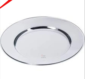 Platos para servir con diseño martillado de forma ovalada con acabado plateado decorativo nuevo - Product Image 4