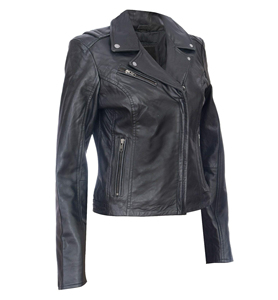 Customized Color Pakistan Made Highest Quality Best Supplier Top Fashionable Women's Genuine <b>Sheep</b> <b>Skin</b> Motorcycle <b>Jacket</b> - Product Image 2