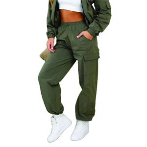 Pantalon cargo personnalisé pour femmes avec logo imprimé personnalisé de haute qualité et marque privée pour pantalon cargo 6 poches pour femmes - Product Image 1