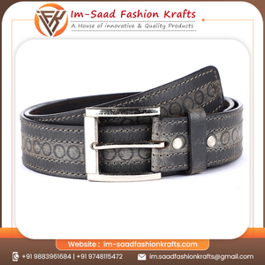 Ceintures en cuir véritable pour hommes de qualité supérieure, élégantes et durables, avec boucle en métal laiton de 40 mm, taille moyenne, disponibles à bon prix - Product Image 6