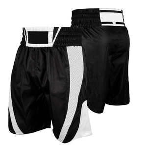 Short de boxe personnalisé de style High Street Fabriqué en usine en toile à motif solide unique Taille moyenne Élastique numérique Teint uni - Product Image 4