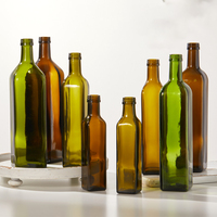 Bouteilles d'huile d'olive en verre miniatures personnalisées 500 ml/100 ml Distributeur d'huile d'olive pour le lait et les gâteaux 100% recyclable
