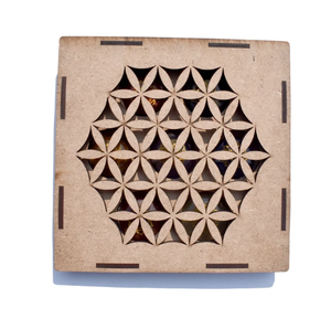 Juego de cristal de 7 Chakras grabado en forma de corazón con hermosa caja de madera Juego de curación de chakras de ALIF CRYSTAL AND AGTE - Product Image 2