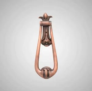 Aldaba de puerta de Metal Vintage rústico, decoración de puerta delantera hecha a mano, manija de anillo resistente, entrada de casa, decoración de Hardware duradera - Product Image 1