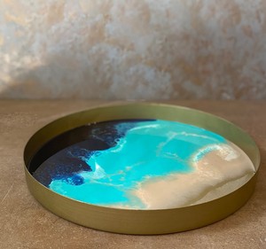 Meilleures ventes Plateau de service rond en aluminium de style moderne pour les fêtes de mariage Restaurant Hotels au meilleur prix de l'Inde Décoration - Product Image 4