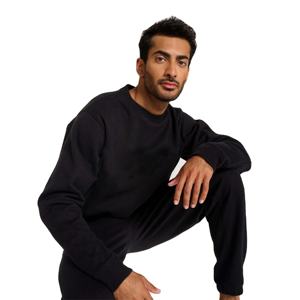 Sweat-shirt surdimensionné pour homme, lavage à l'acide, col rond, manches longues, vintage, 330 g/m², coton, motif uni, sweat-shirt d'hiver - Product Image 5