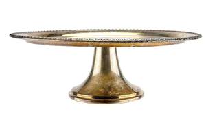 Support à gâteau rond en métal de style américain, décorations de table pour desserts, support à gâteau doré fait à la main, support de présentation pour servir le gâteau - Product Image 2