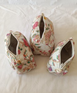 Juego de Bolsas de Viaje Acolchadas de Algodón Ecológico, Estampado Floral y Animal Vintage, Bolsas de Cosméticos con Cierre de Cremallera de Gran Capacidad - Product Image 5