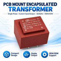 Transformateur monophasé encapsulé à montage sur circuit imprimé personnalisé 110V 120V 220V 230V 240V vers 6V 9V 12V 24V, transformateur de puissance basse fréquence