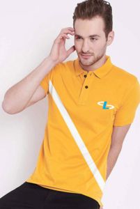 Polo de manga corta a rayas con botones tejidos de algodón y logotipo bordado personalizado del fabricante para hombre - Product Image 2