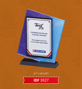 ถ้วยรางวัลแก้วคริสตัลดีไซน์โลโก้ได้ตามต้องการถ้วยรางวัลแผ่นโลหะคุณภาพสูงดูเรียบง่ายและมีระดับ - Product Image 6