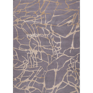Tapis personnalisé tufté à la main en laine et en soie motif abstrait moderne taille personnalisée forme luxe tapis de sol doux fait à la main de haute qualité - Product Image 1
