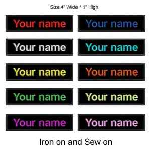 Venta caliente de fábrica personalizada tela de vuelo bordado Jet Tag tejido bordado etiqueta llavero con su propio logotipo - Product Image 6