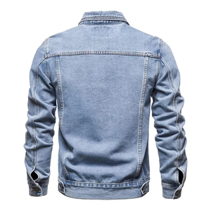Meilleure veste en jean tendance pour hommes à bas prix, respirante, durable, boutons recouverts, en denim du Pakistan, vestes pour hommes - Product Image 3