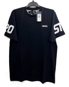 เสื้อยืดฤดูร้อนสำหรับผู้ชายแบรนด์ดังผ้าฝ้ายฟอกทรงสลิมฟิตลำลอง - Product Image 1