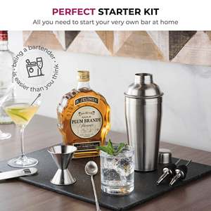 7-Piece Stainless Steel Cocktail Shaker Set Custom Logo <b>Bar</b> <b>Tool</b> with Mini Boston and Martini Jigger for Bartenders - Product Image 5
