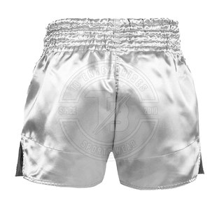 Pantalones cortos de Muay Thai transpirables de secado rápido para hombre más vendidos personalizables con su propio logotipo Ropa de artes marciales de alta calidad - Product Image 3