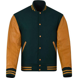 Chaquetas Universitarias Unisex, Chaqueta Deportiva con Botones y Parches, Chaqueta de Béisbol para Hombre y Mujer, Chaquetas Personalizadas para Hombre - Product Image 1