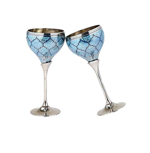 100% verre à vin en acier inoxydable pour boire du Champagne de fête de mariage en gros verre à vin en métal populaire - Product Image 6